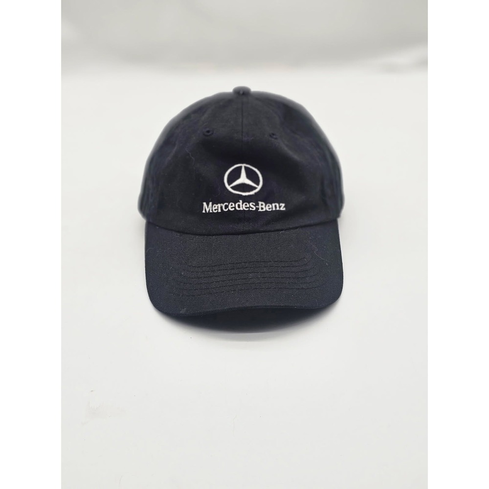 Mercedes-Benz Hat Men OS Black Embroidered Logo Adjustable Cap